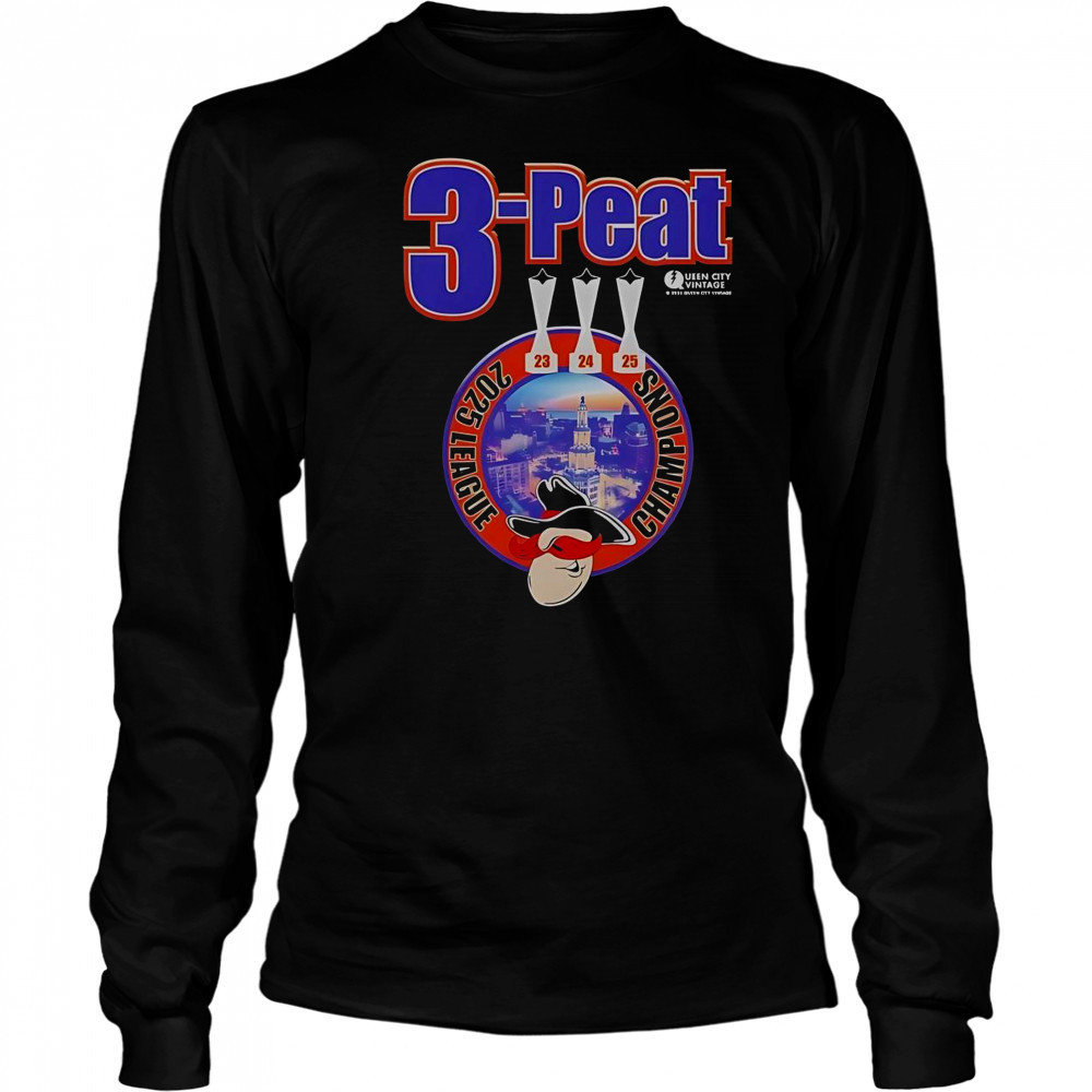 Buffalo Bandits 3 Peat 2025 League Champions T-Shirt Long Sleeved