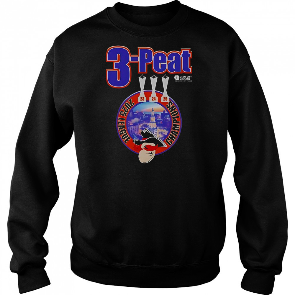 Buffalo Bandits 3 Peat 2025 League Champions T-Shirt Hoodie