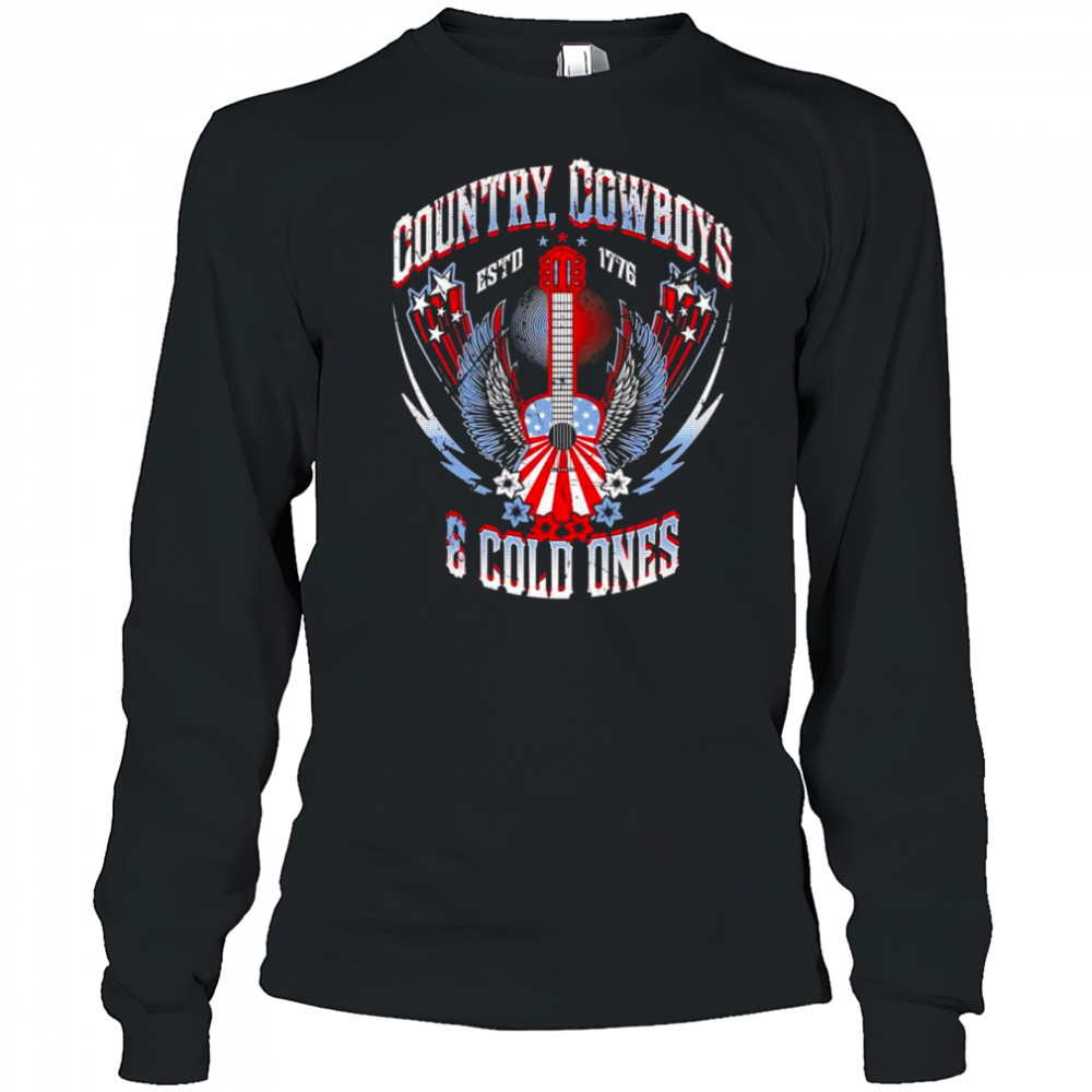 Country cowboys and cold ones shirt Long Sleeved