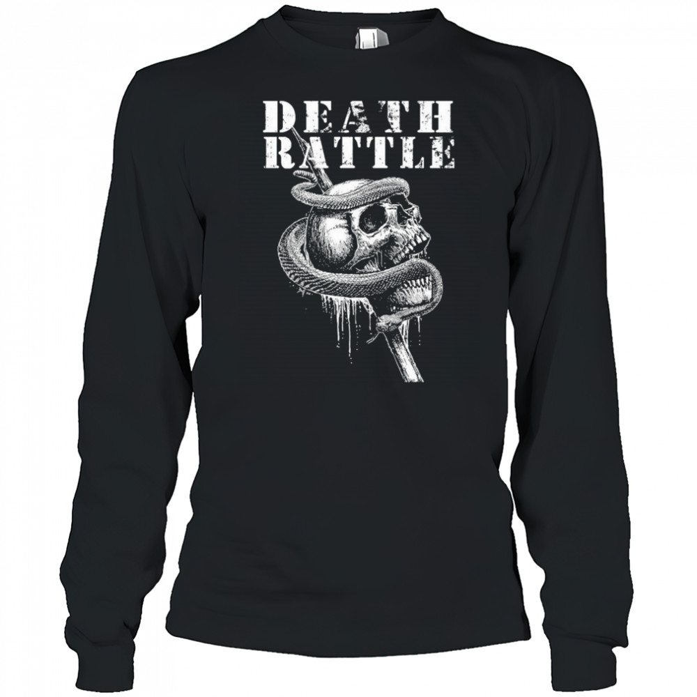 Death Rattle SnakeSkull T-shirt Long Sleeved