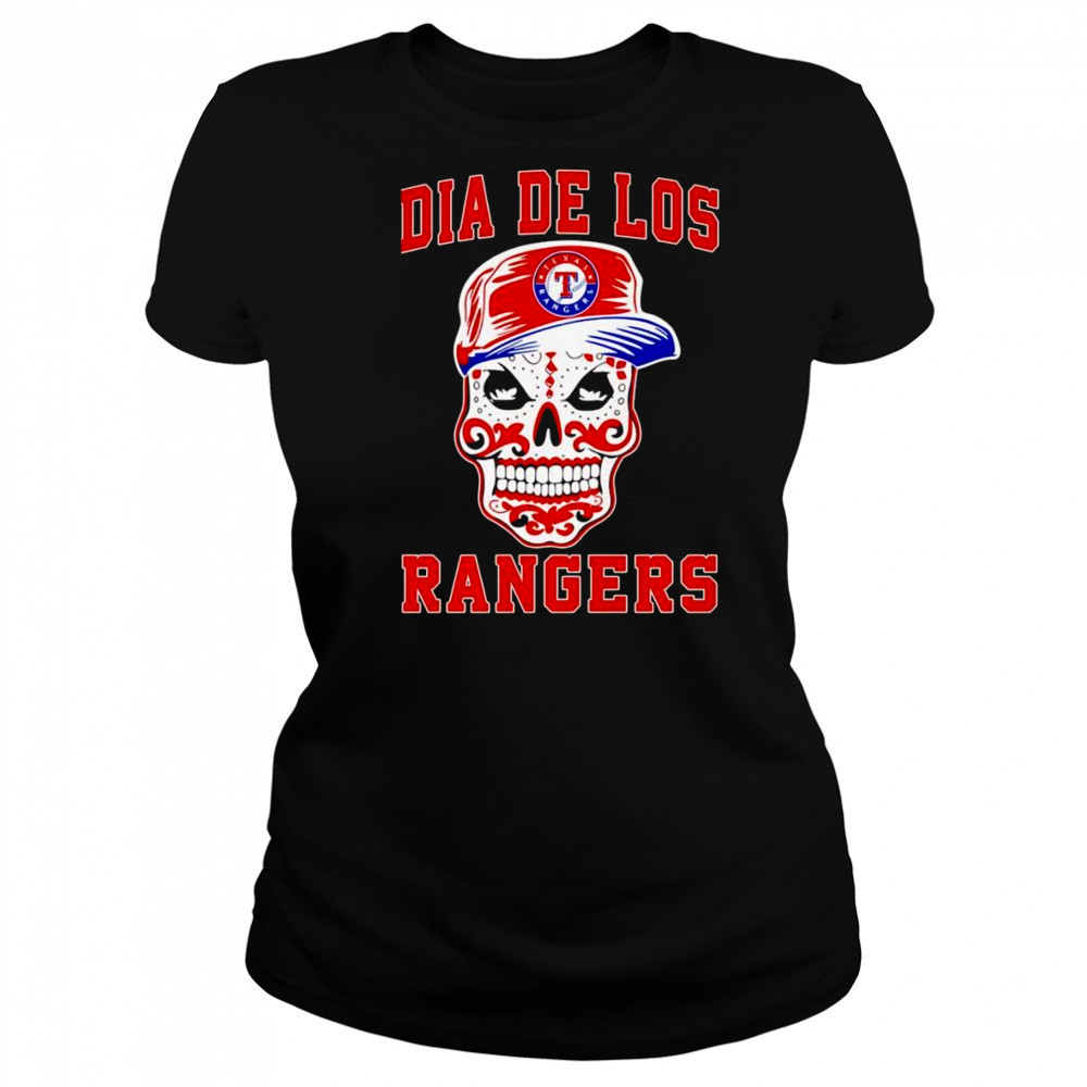 Dia de los sugar skull Texas Rangers shirt Women's T-shirt