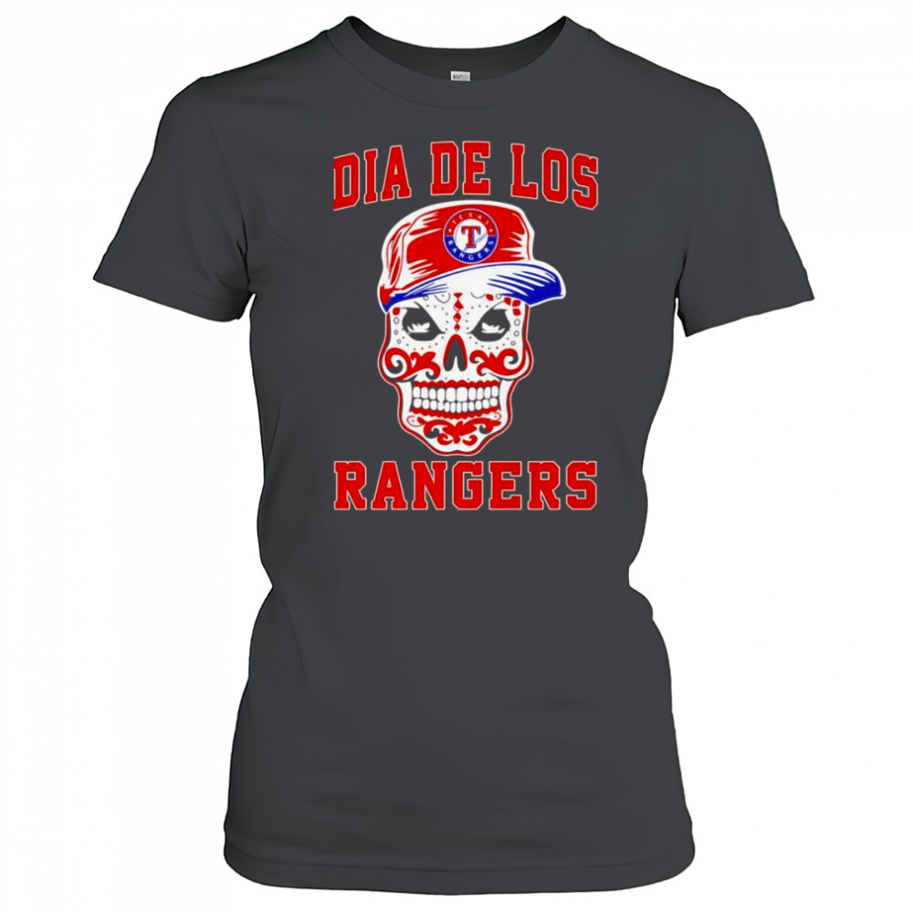Dia de los sugar skull Texas Rangers shirt Women's T-shirt