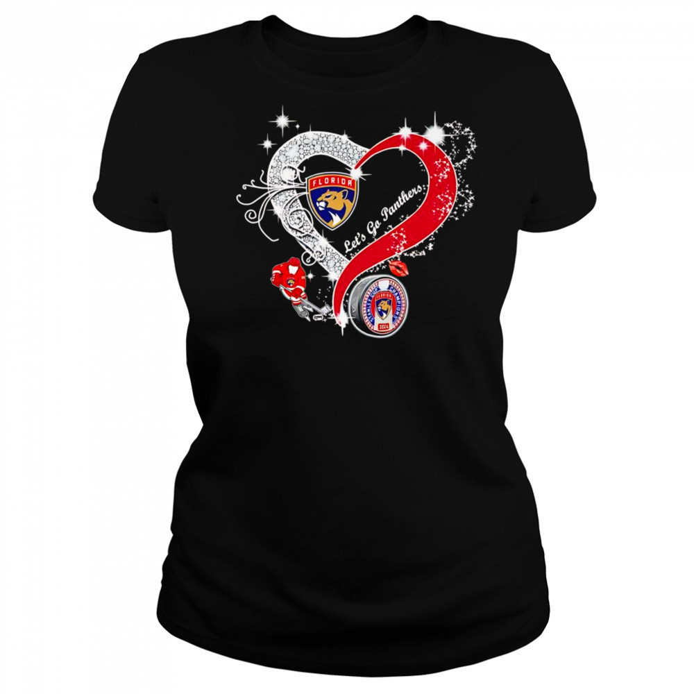 Diamond heart let’s go Florida Panthers shirt Women's T-shirt