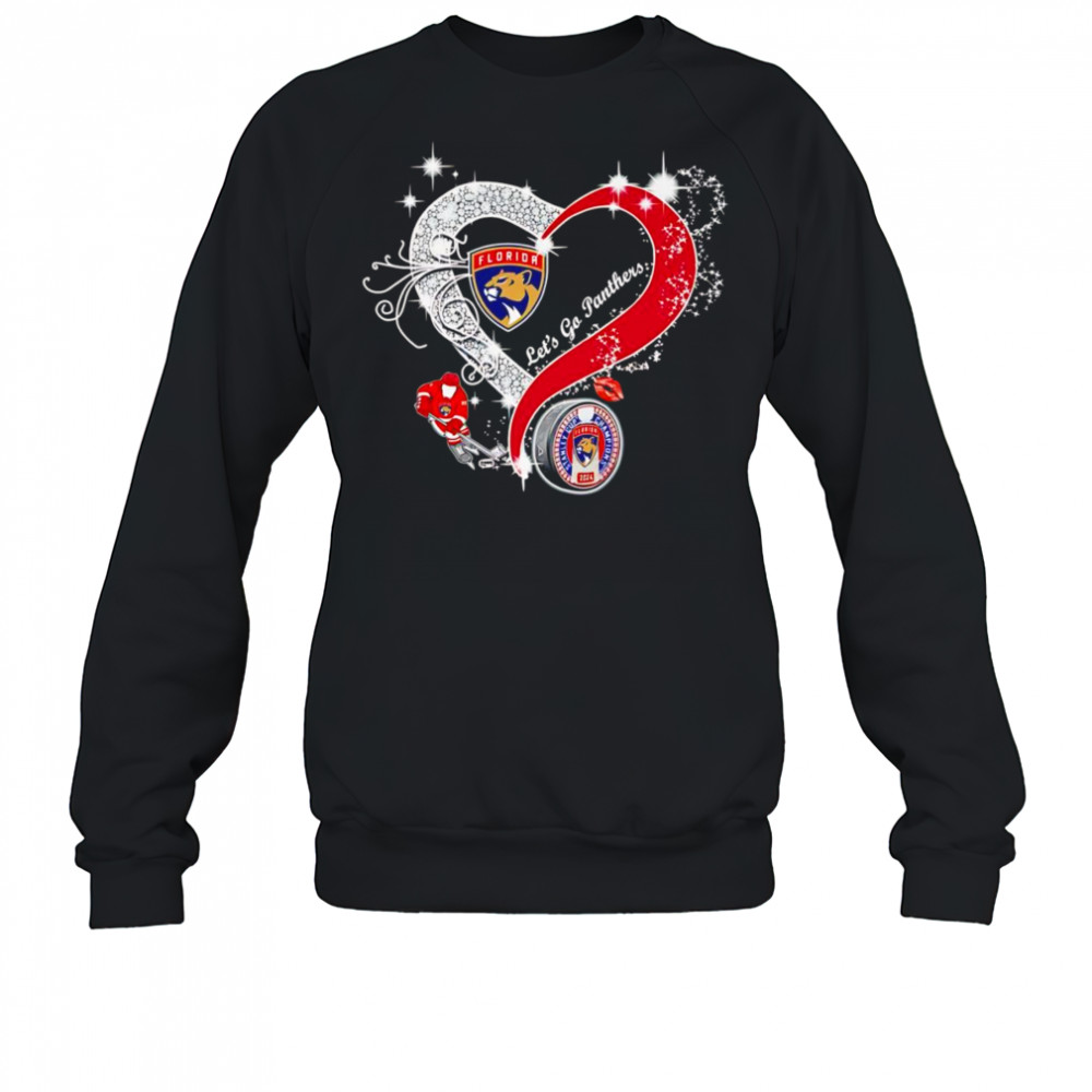 Diamond heart let’s go Florida Panthers shirt Sweatshirt
