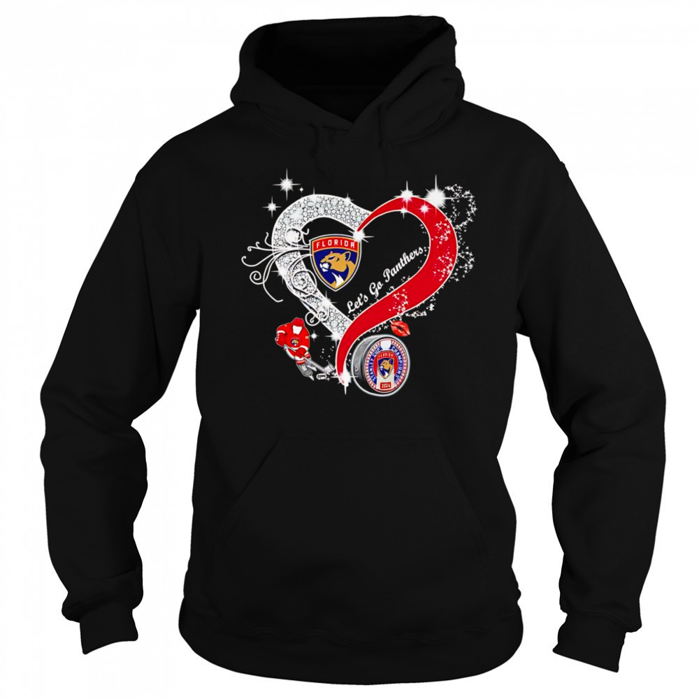 Diamond heart let’s go Florida Panthers shirt Sweatshirt