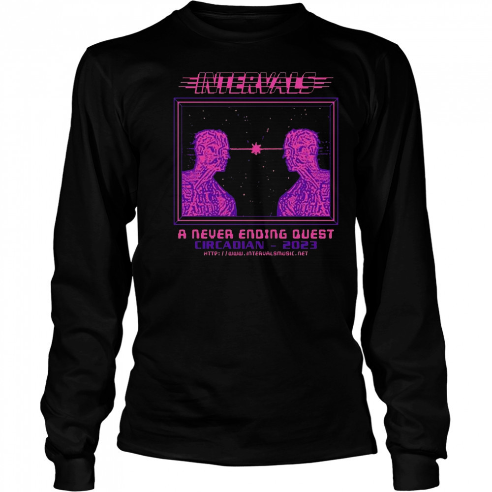 Down Right Intervals Never Ending Quest Shirt Long Sleeved