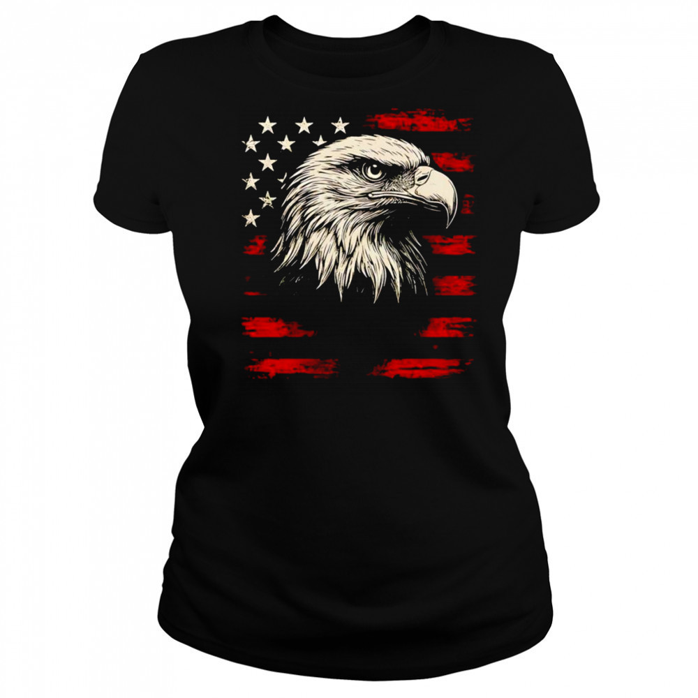 Eagle American flag 4th of July shirt Women's T-shirt
