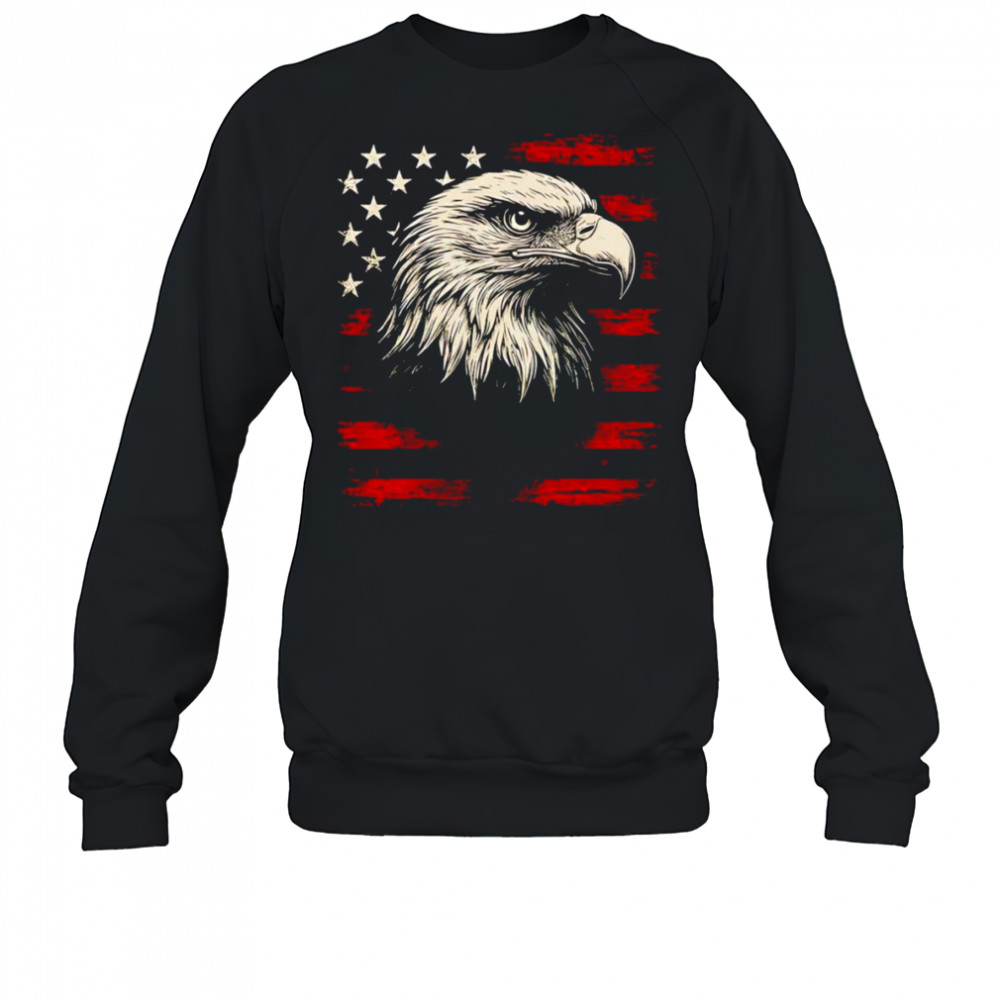 Eagle American flag 4th of July shirt Sweatshirt