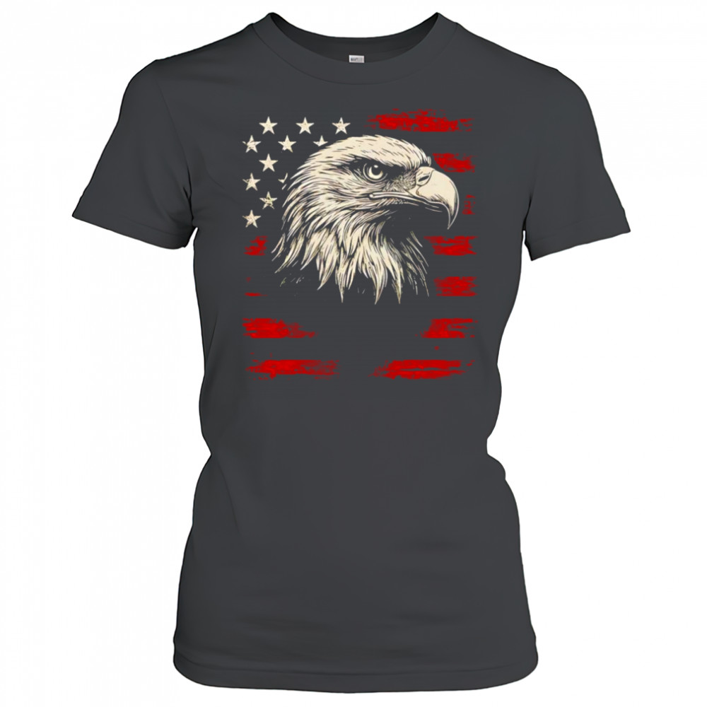 Eagle American flag 4th of July shirt Women's T-shirt