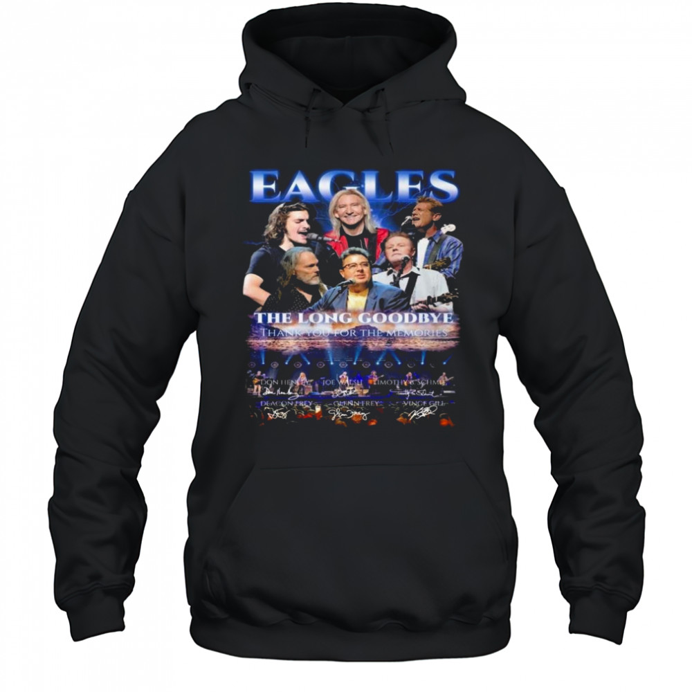 Eagles The Long Goodbye Tour Thank You For The Memories Signatures Shirt Hoodie