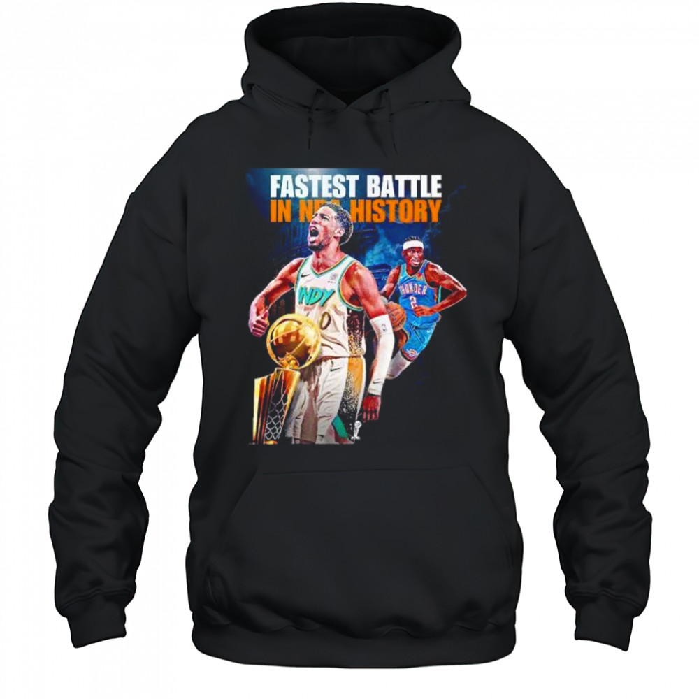 Fastest battle in NBA history Pacers and Thunder matchup shirt Hoodie