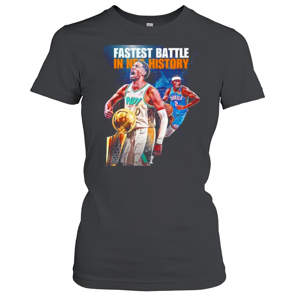 Fastest battle in NBA history Pacers and Thunder matchup shirt Women's T-shirt