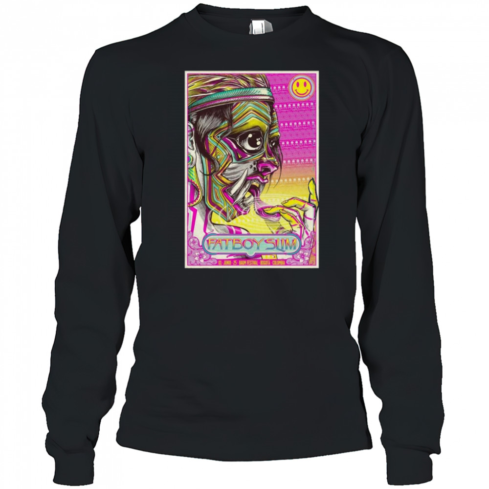 Fatboy Slim 6-1-2025 Baum Festival In Bogotá Colombia Shirt Long Sleeved