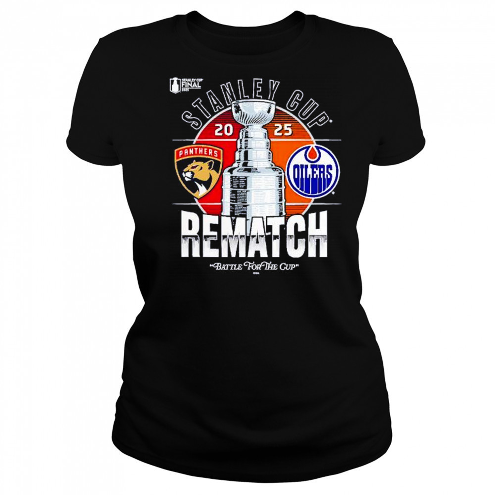 Florida Panthers vs Edmonton Oilers 2025 Stanley Cup Final matchup rematch shirt Women's T-shirt