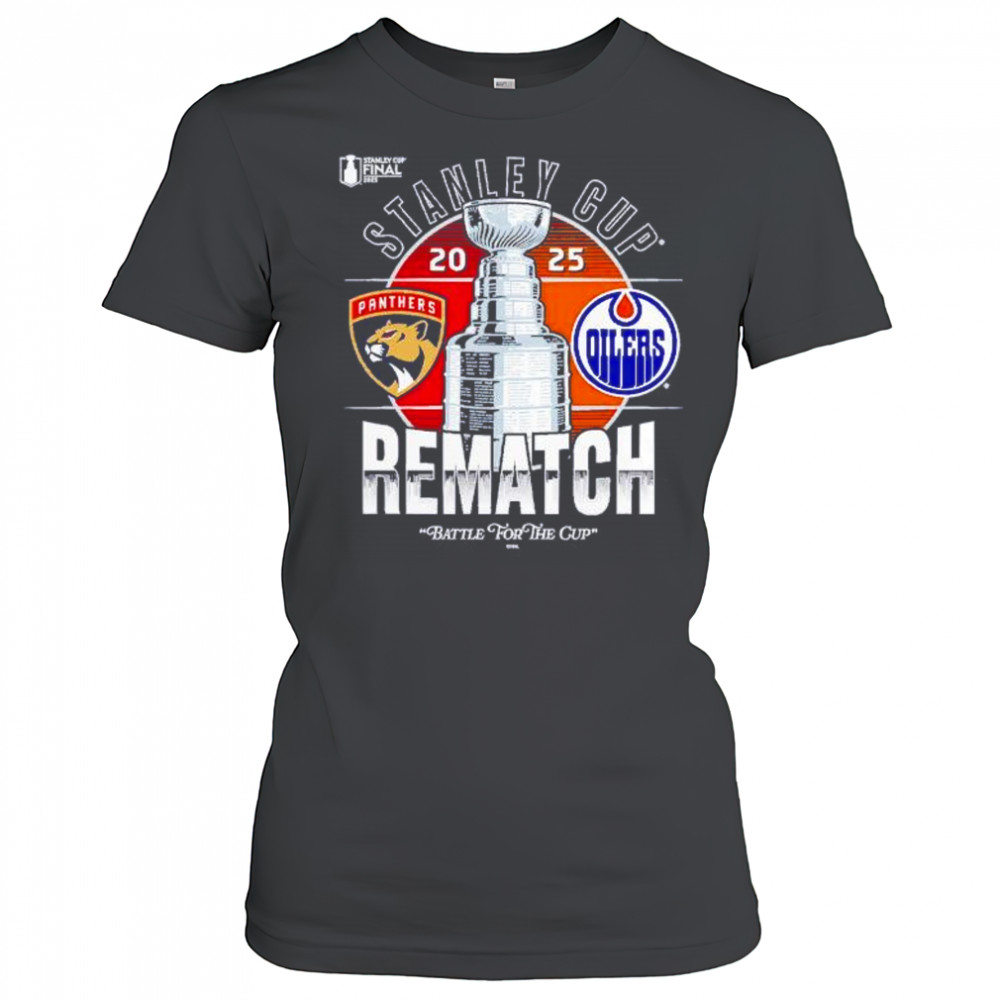 Florida Panthers vs Edmonton Oilers 2025 Stanley Cup Final matchup rematch shirt Women's T-shirt