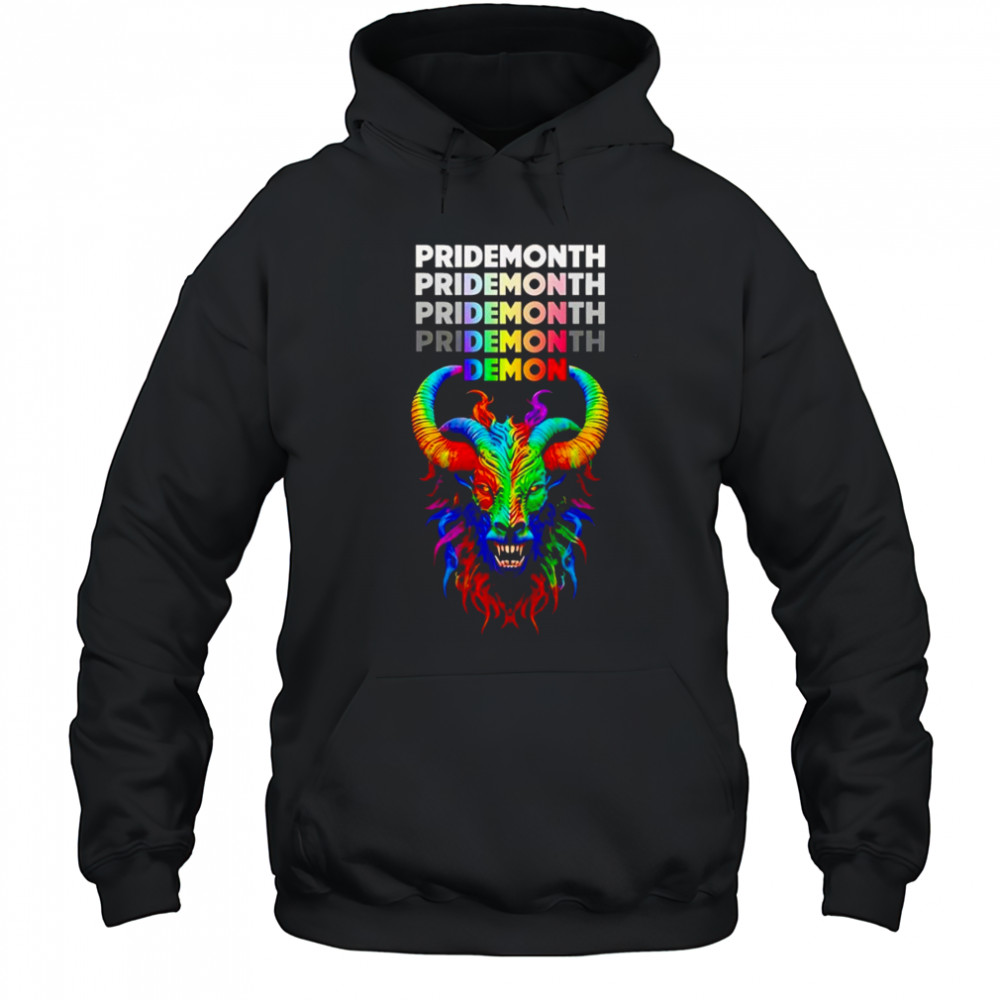 Goat Pride Month Demon shirt Hoodie