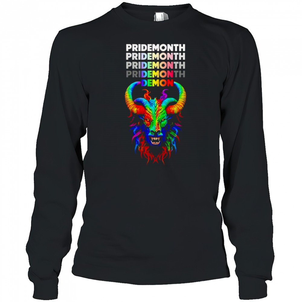 Goat Pride Month Demon shirt Long Sleeved