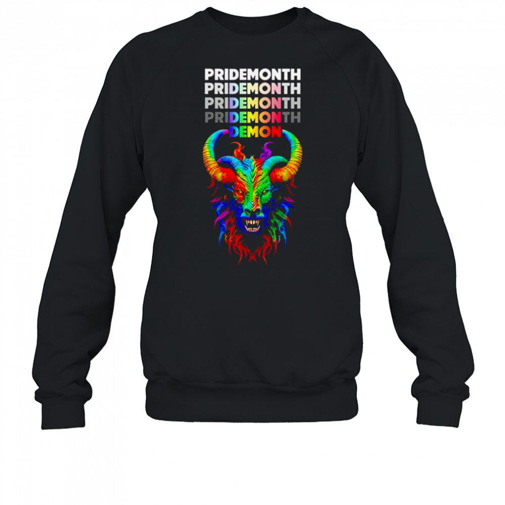 Goat Pride Month Demon shirt Sweatshirt