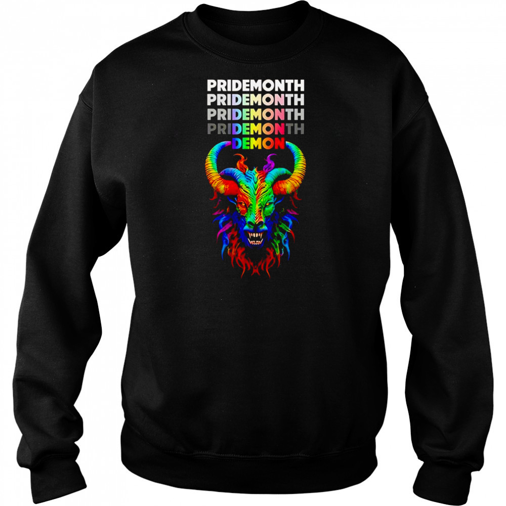 Goat Pride Month Demon shirt Hoodie