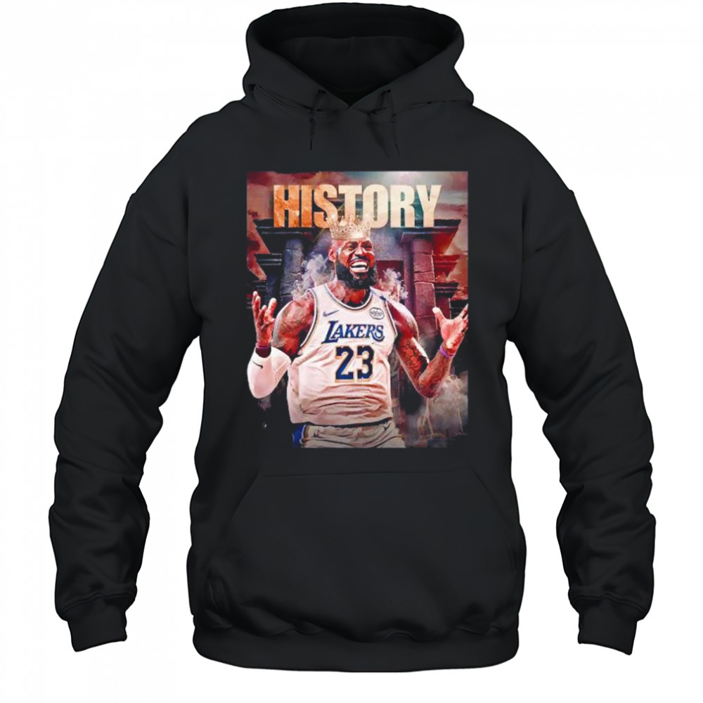History LeBron James Los Angeles Lakers the first player in NBA shirt Hoodie