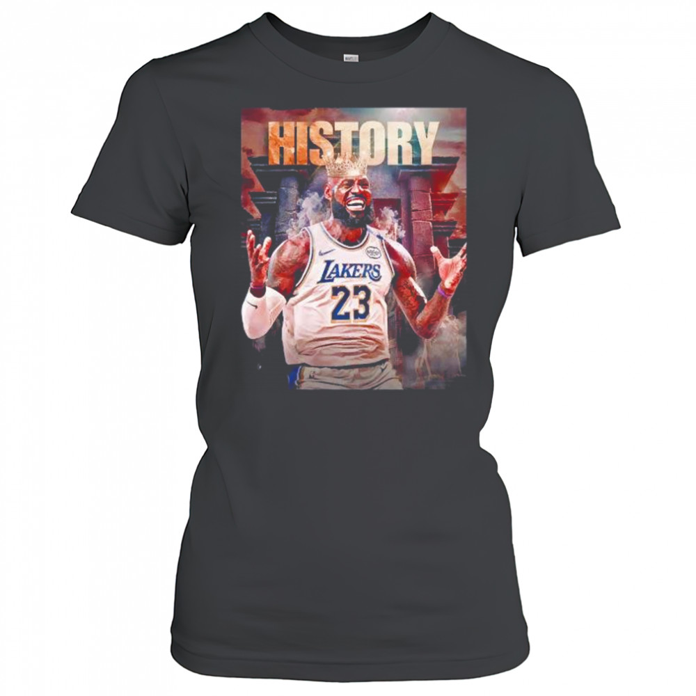 History LeBron James Los Angeles Lakers the first player in NBA shirt Women's T-shirt