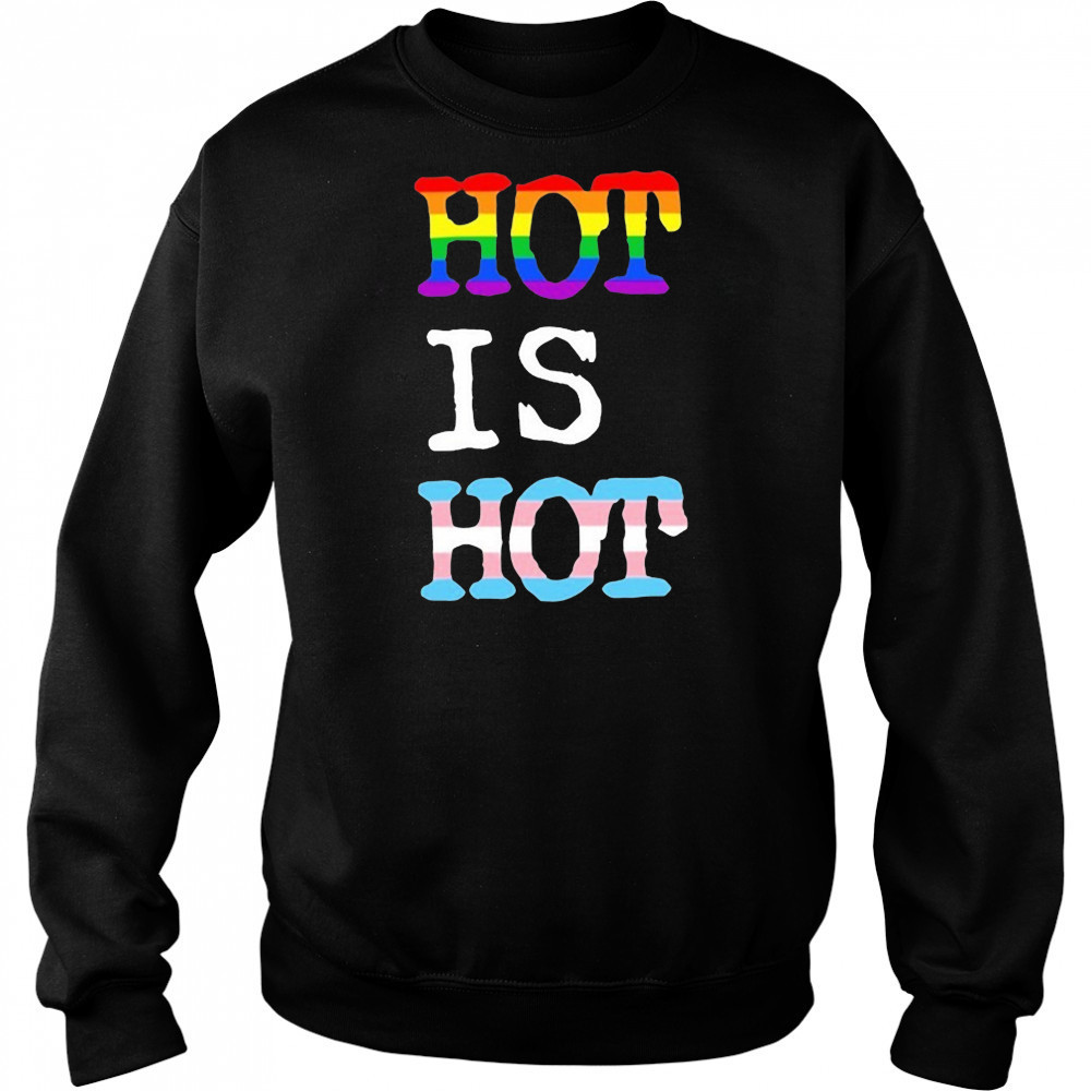 Hot Is Hot Pride Trans T-shirt Hoodie