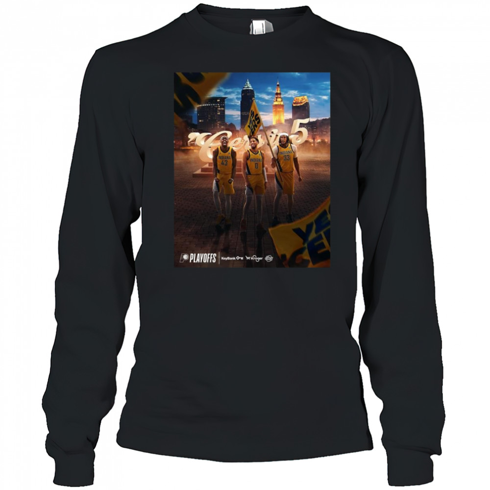 Indiana Pacers Eastern Conference Champions NBA 2025 Cers In 5 Shirt Long Sleeved