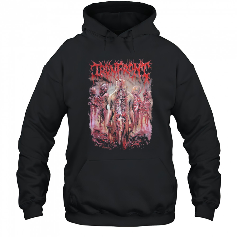 Iron Front Hooked T-shirt Hoodie