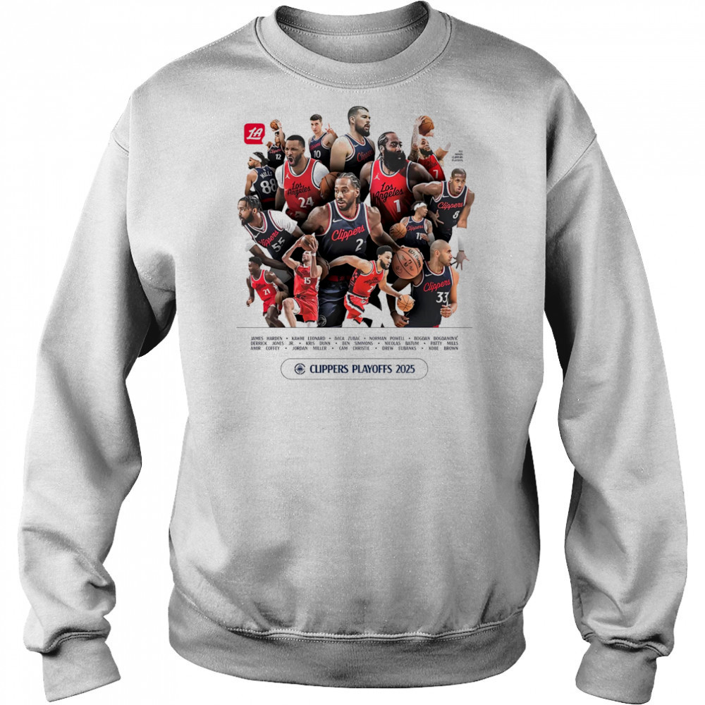 LA Clippers Playoffs Roster 2025 shirt Hoodie