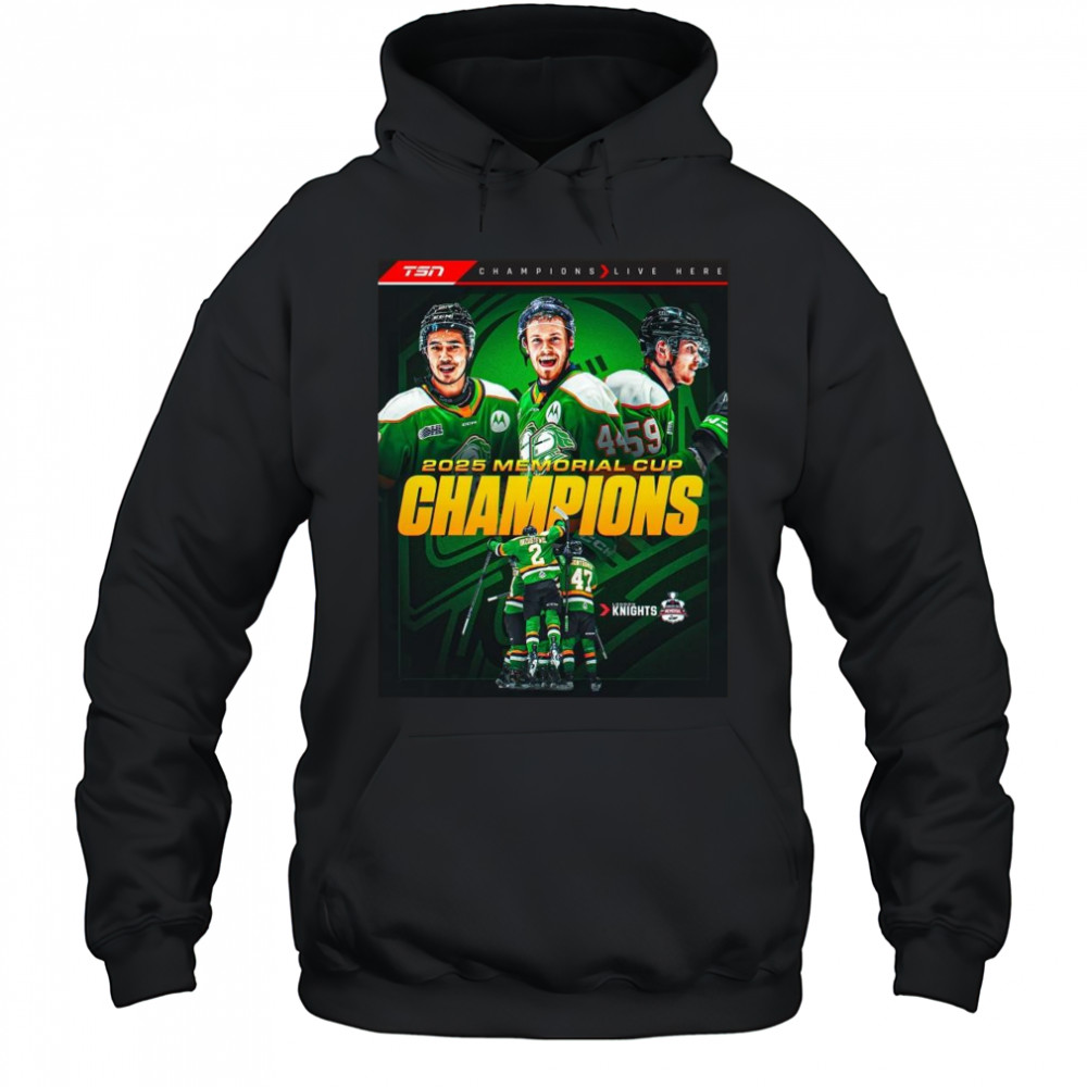 London Knights NHL Memorial Cup Champions 2025 Shirt Hoodie