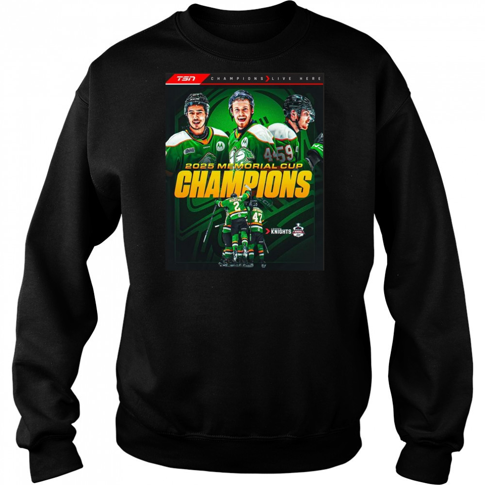 London Knights NHL Memorial Cup Champions 2025 Shirt Hoodie