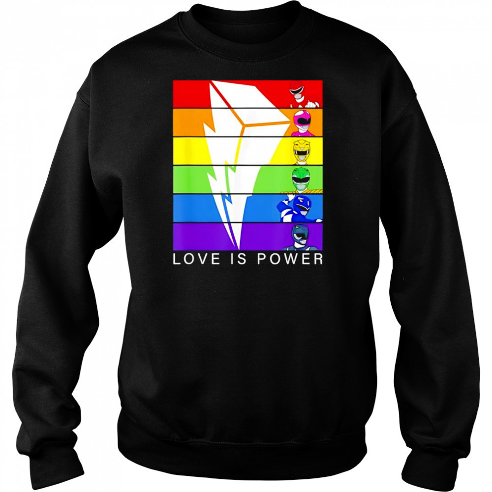 Love is Power Rangers shirt Hoodie