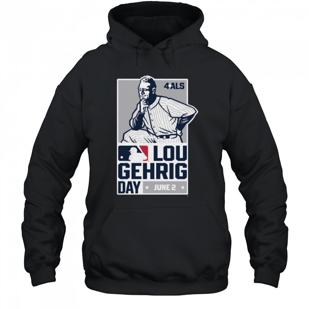 Major League Baseball Celebrates Lou Gehrig Day With 4 ALS June 2 2025 Logo t-shirt Hoodie