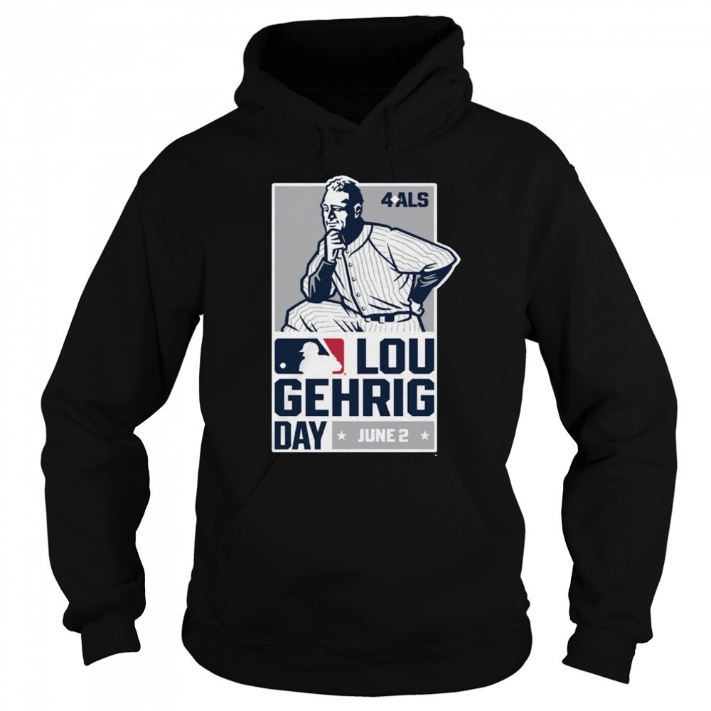 Major League Baseball Celebrates Lou Gehrig Day With 4 ALS June 2 2025 Logo t-shirt Sweatshirt