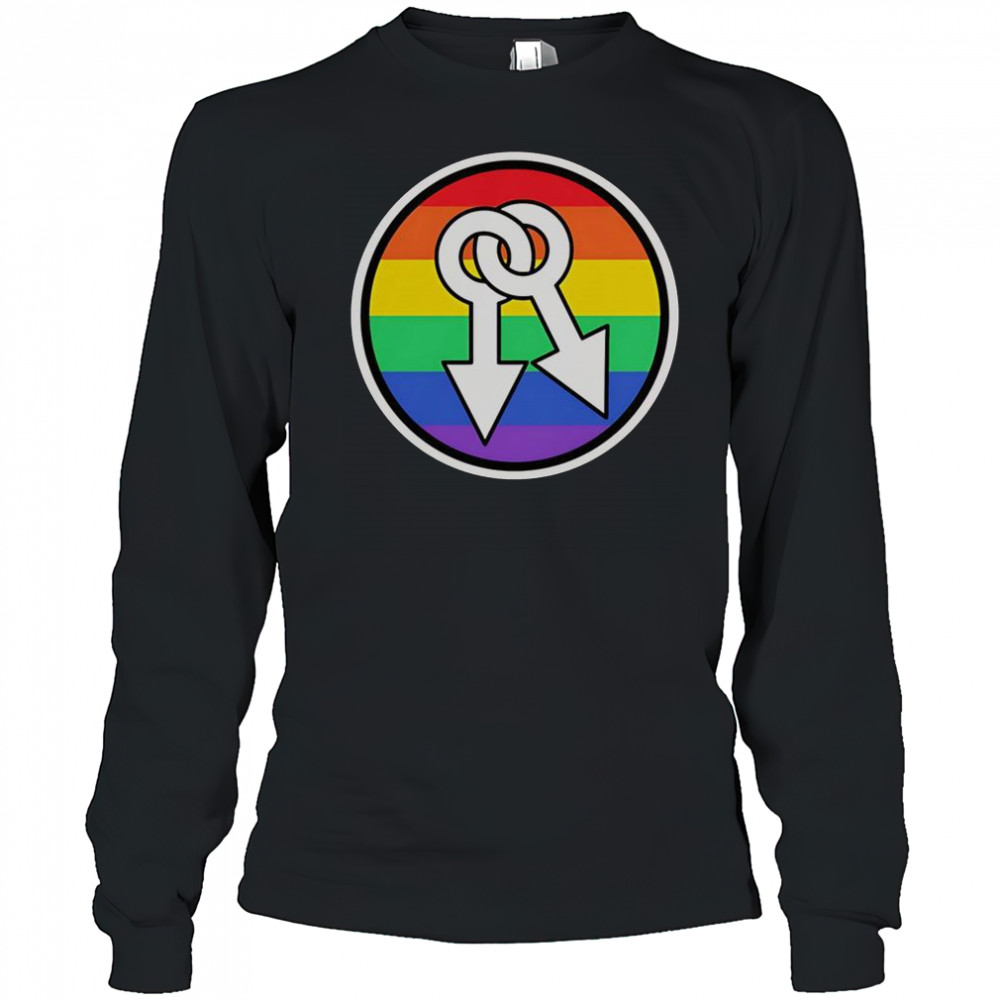 Male Symbols Rainbow T-Shirt Long Sleeved