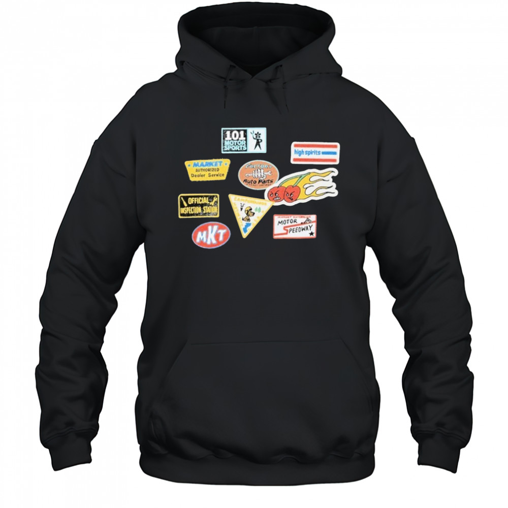 Market Patched T-Shirt Hoodie