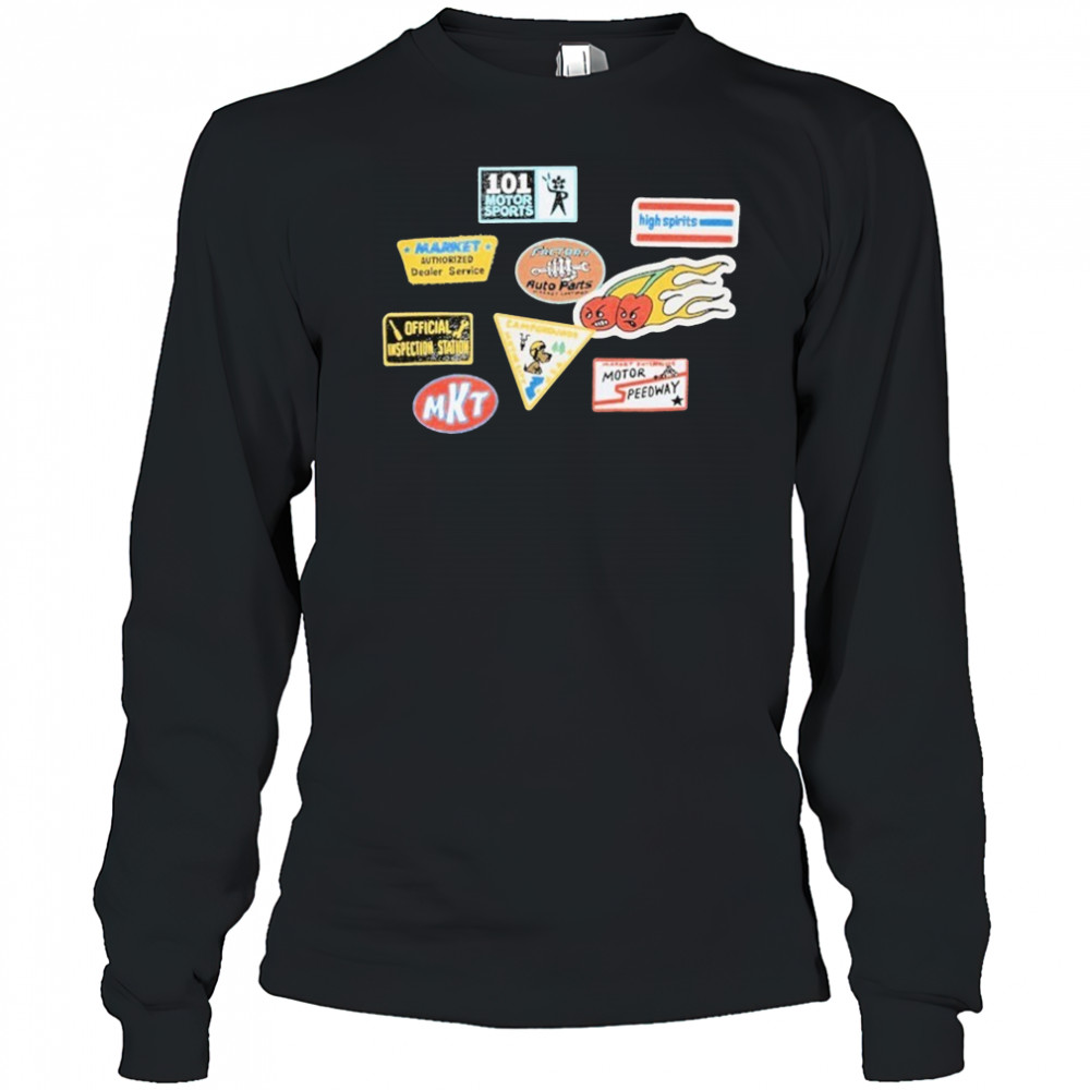 Market Patched T-Shirt Long Sleeved