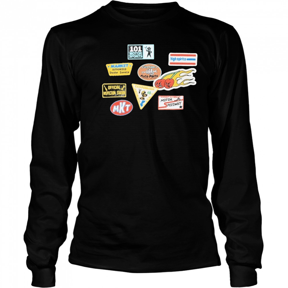 Market Patched T-Shirt Long Sleeved