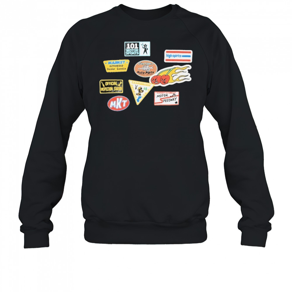 Market Patched T-Shirt Sweatshirt