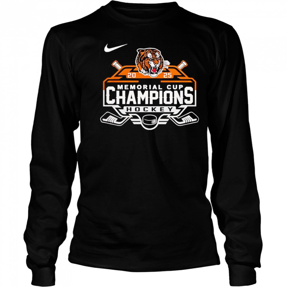 Medicine Hat Tigers 2025 Memorial Cup Champions Hockey shirt Long Sleeved