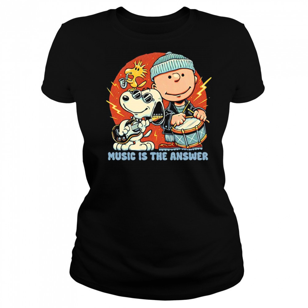 Music is the answer Peanuts shirt Women's T-shirt