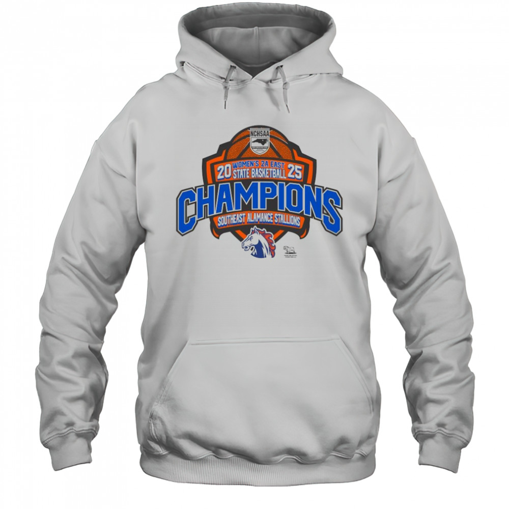 NCHSAA 2025 Women’s 2A East State Basketball Champions Southeast Alamance Stallions Shirt Hoodie