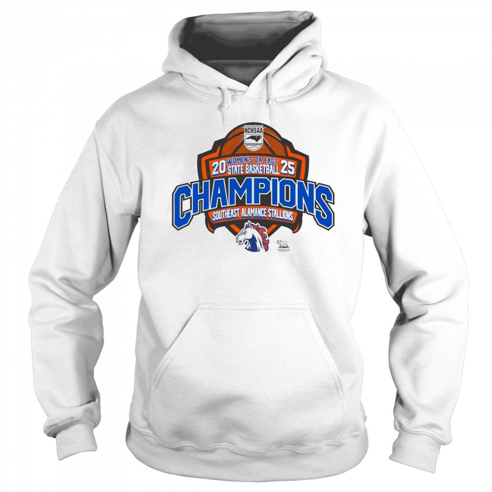 NCHSAA 2025 Women’s 2A East State Basketball Champions Southeast Alamance Stallions Shirt Sweatshirt