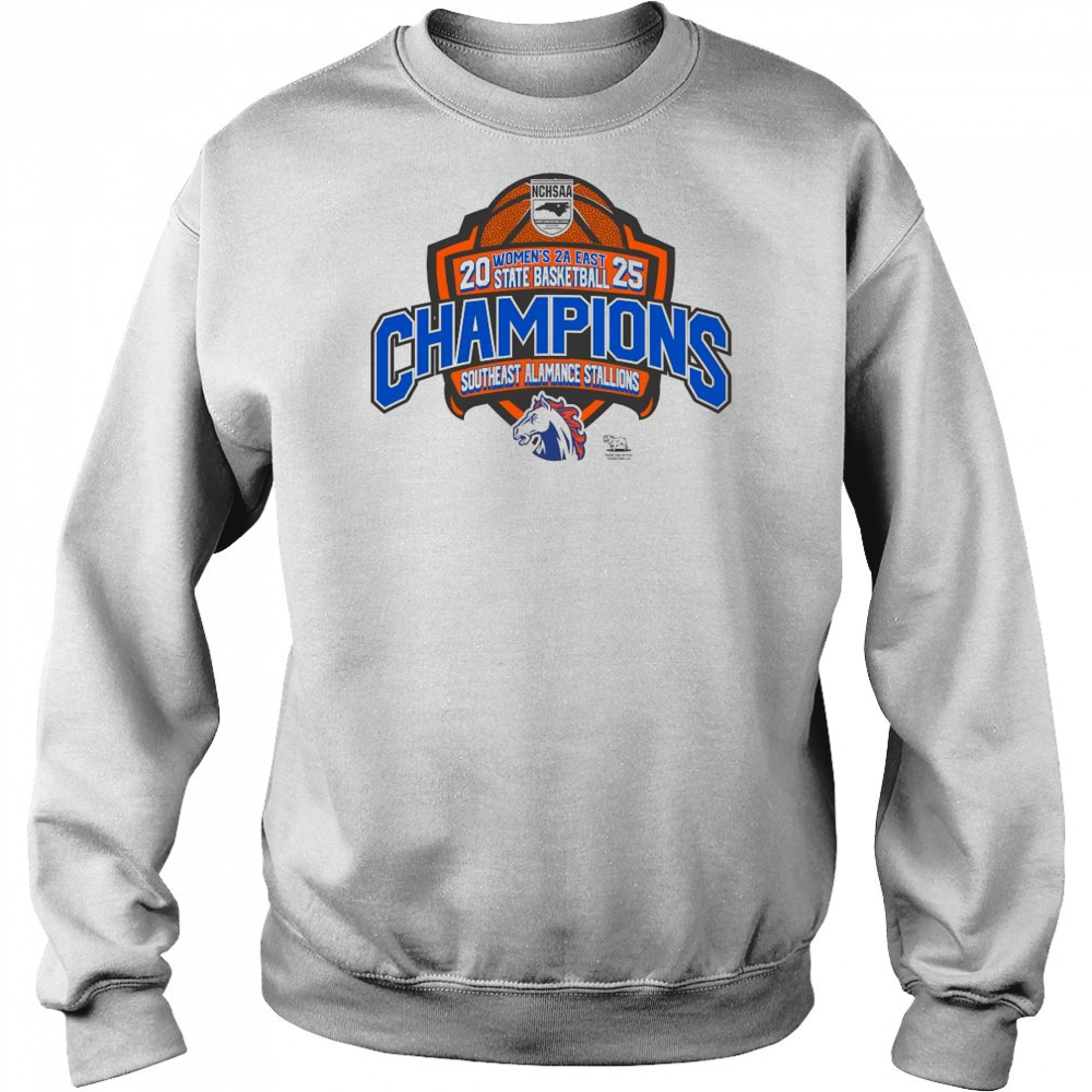 NCHSAA 2025 Women’s 2A East State Basketball Champions Southeast Alamance Stallions Shirt Hoodie
