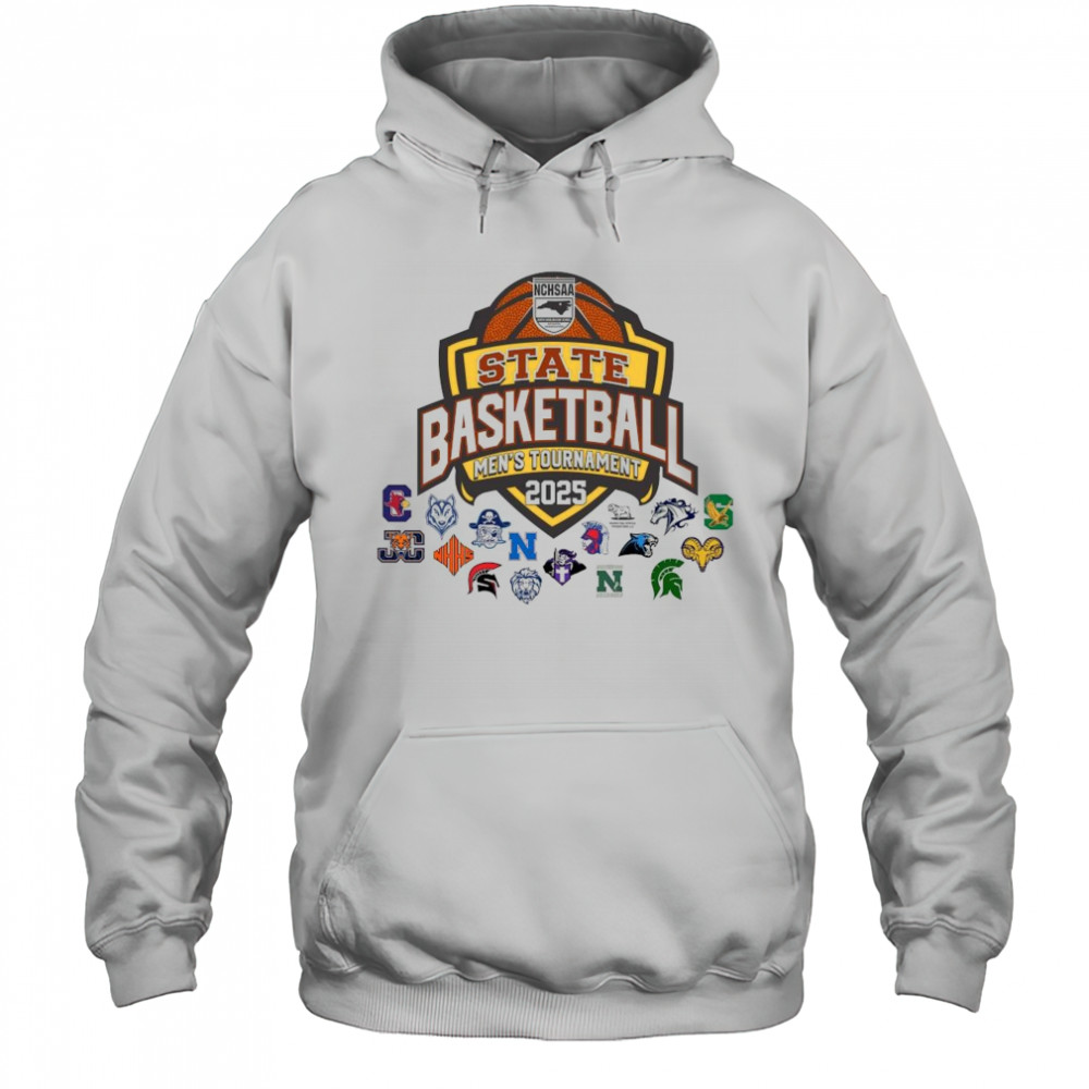 NCHSAA State Basketball Men’s Tournament 2025 All Teams Art Shirt Hoodie