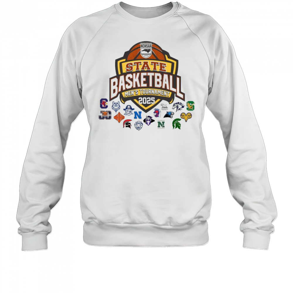 NCHSAA State Basketball Men’s Tournament 2025 All Teams Art Shirt Sweatshirt