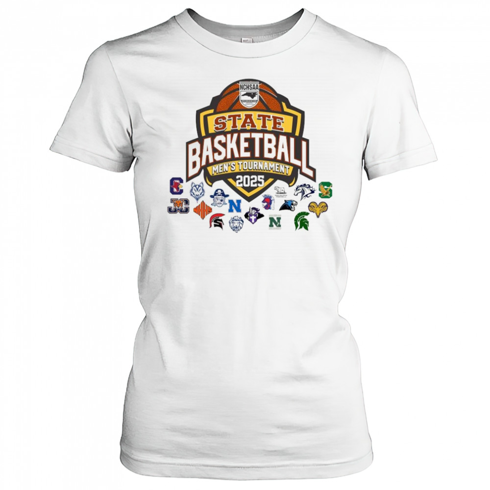NCHSAA State Basketball Men’s Tournament 2025 All Teams Art Shirt Women's T-shirt