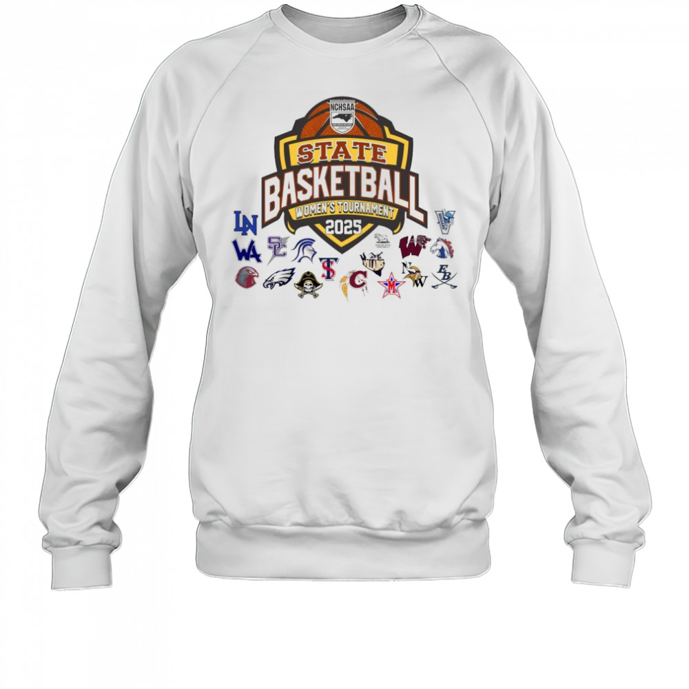 NCHSAA State Basketball Women’s Tournament 2025 All Teams Art Shirt Sweatshirt