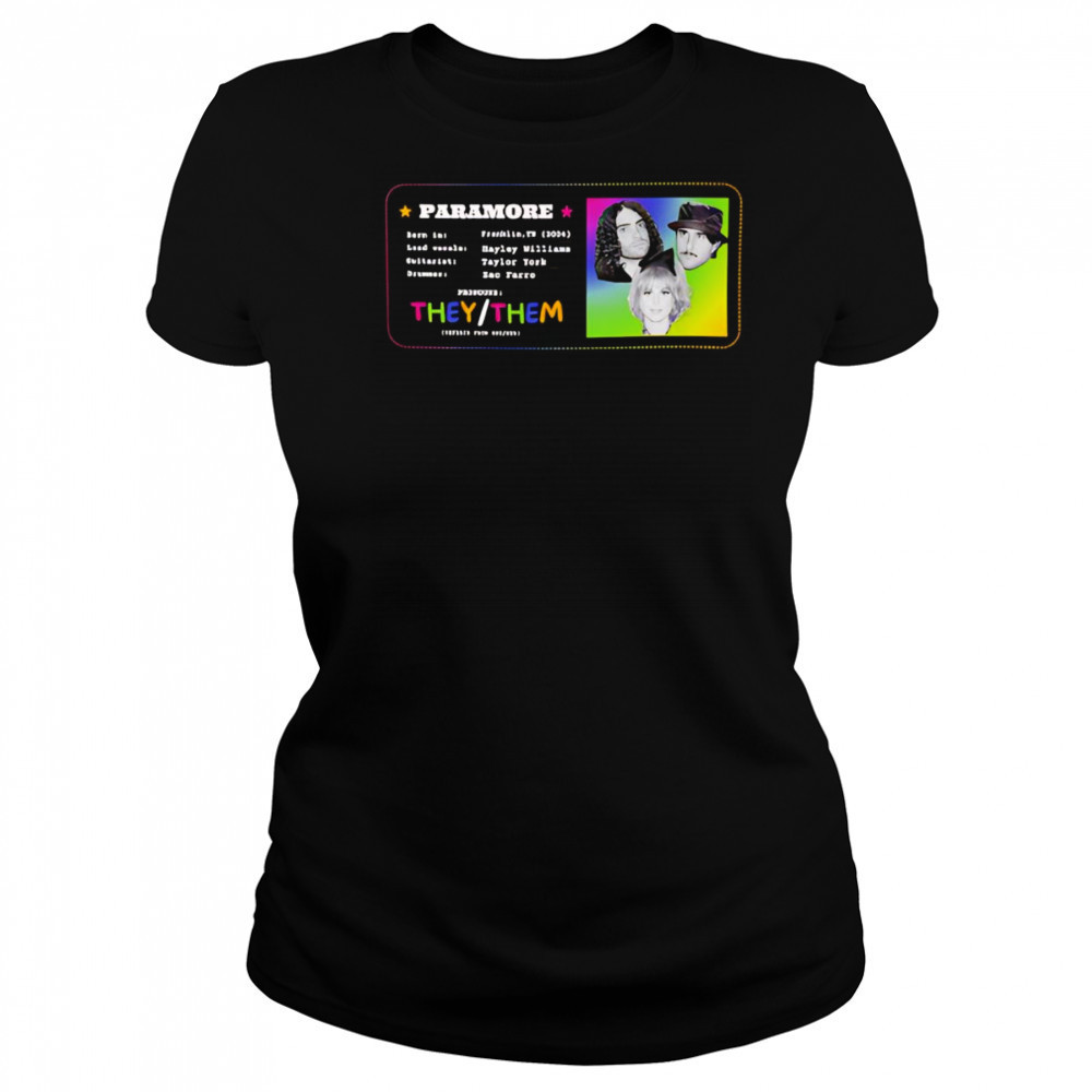 Paramore pronouns shirt Women's T-shirt