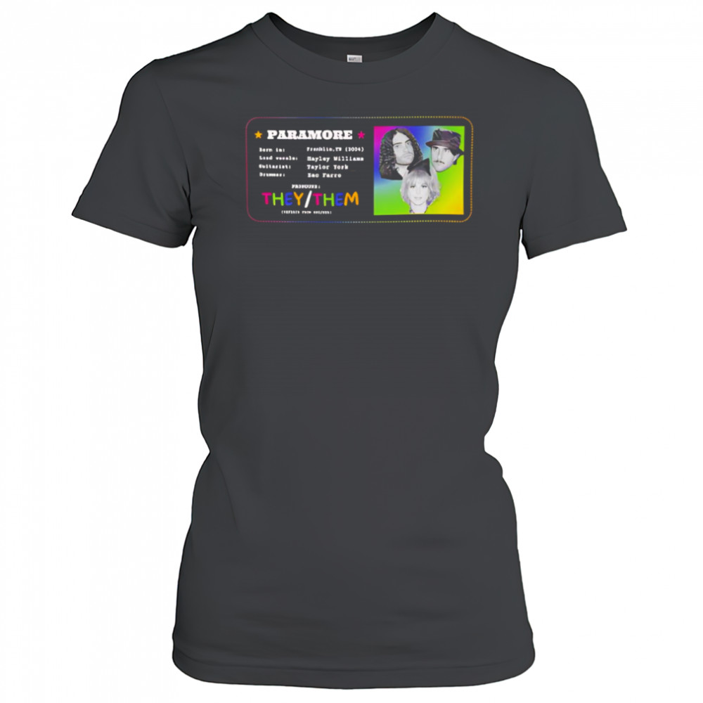 Paramore pronouns shirt Women's T-shirt